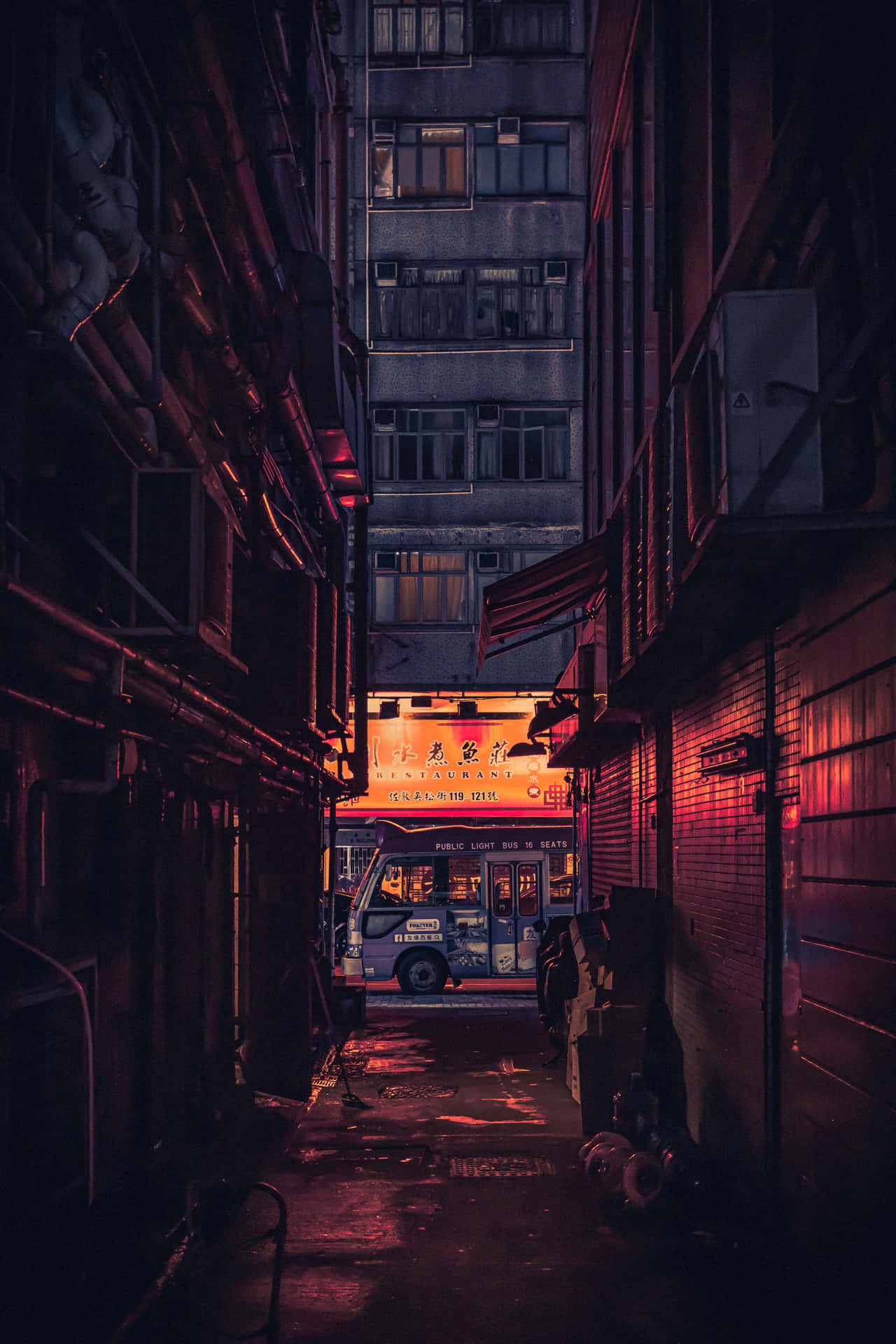 An Ambush Of Beauty Lies Hidden In An Alleyway Background