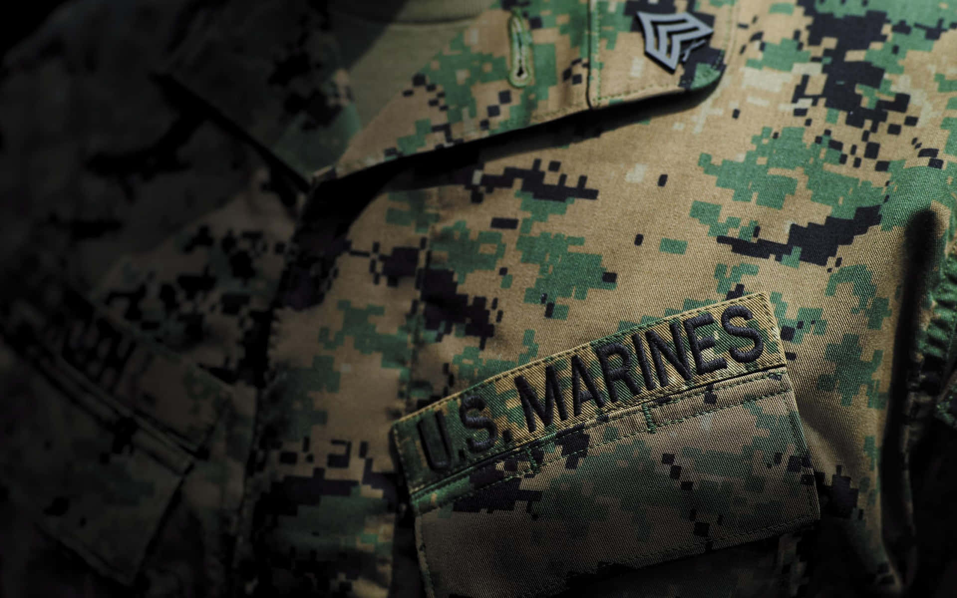 An American Soldier Stands Ready To Protect Their Country From Threats. Background