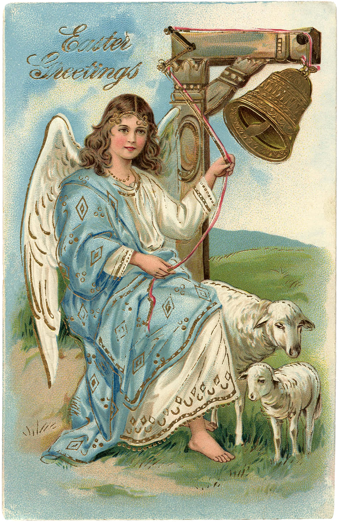 An Angelic Vision Of Vintage Beauty Background