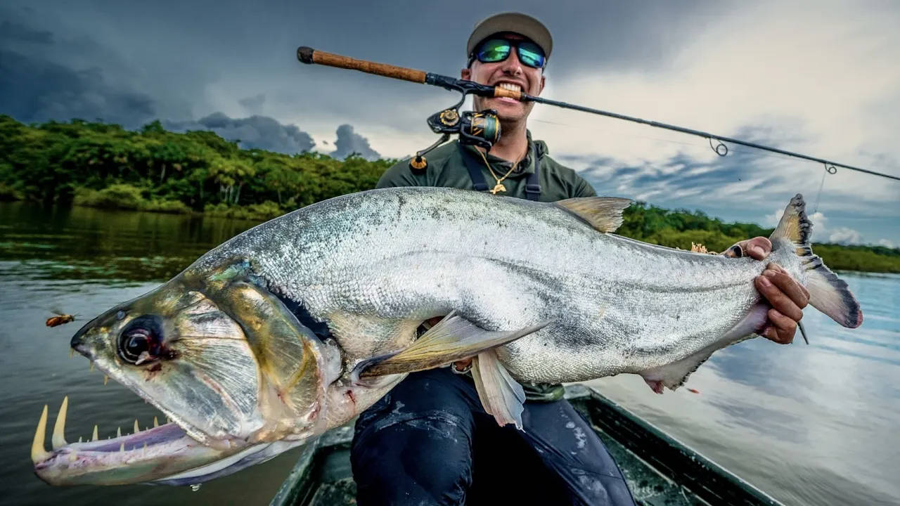 An Angler's Dream Come True - An Up Close Look At A Largemouth Bass Background