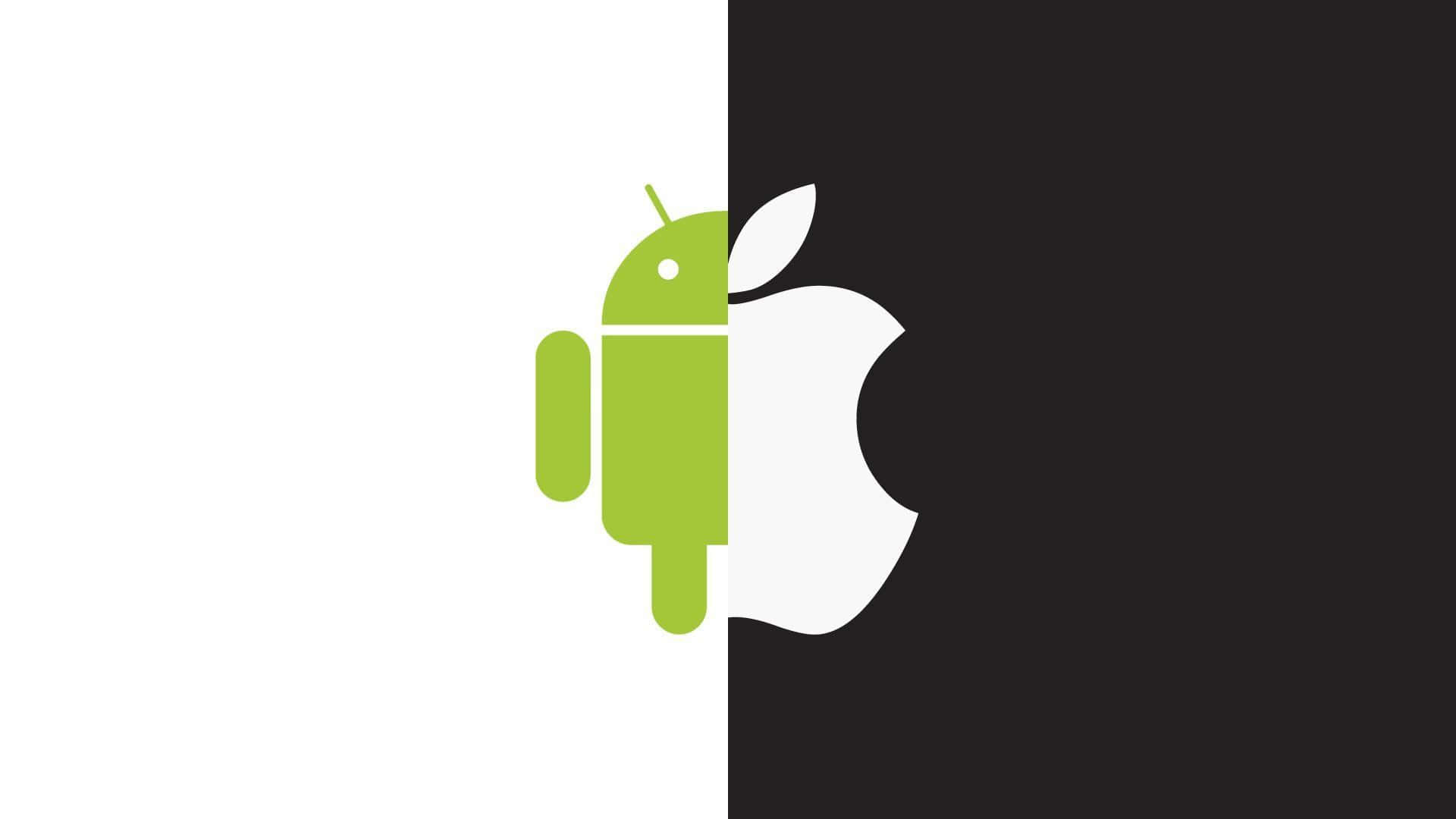 An Apple Logo And An Android Logo