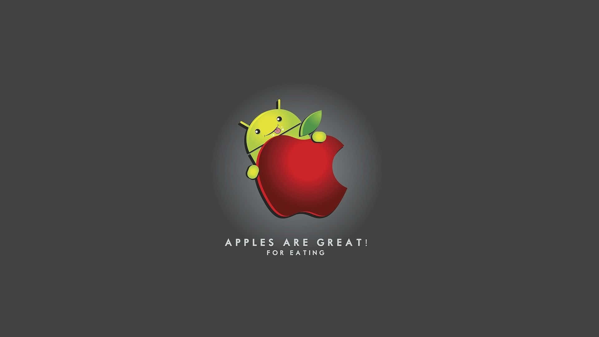 An Apple With The Words Apple And Great Learning Background