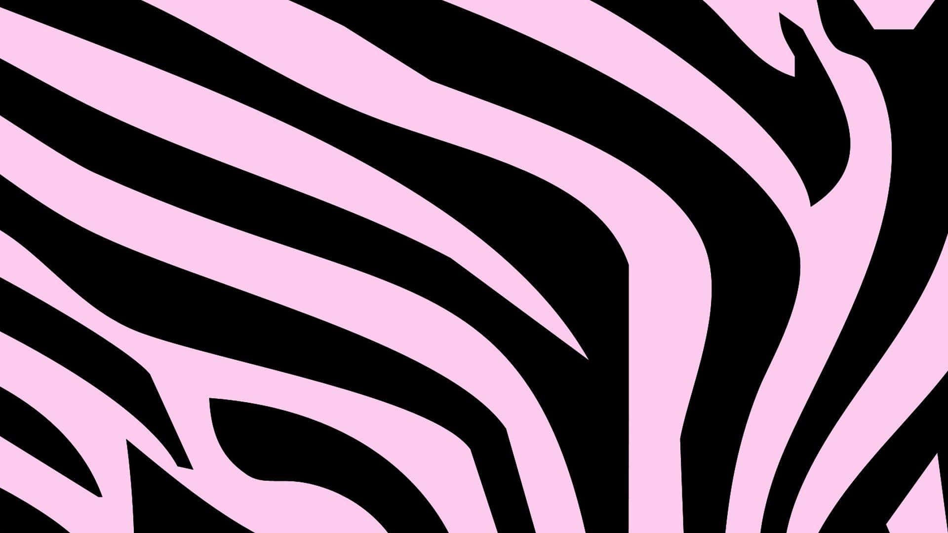 An Artistic Arrangement Of Pink And White Stripes Background