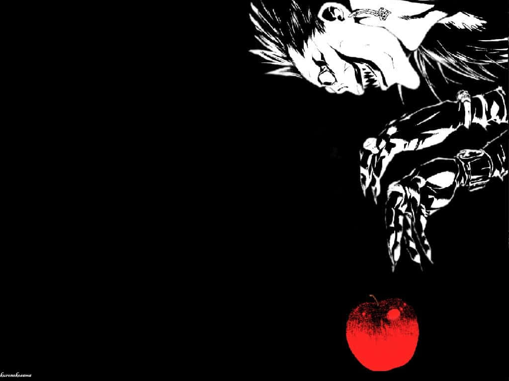 An Artistic Depiction Of A Shinigami Background