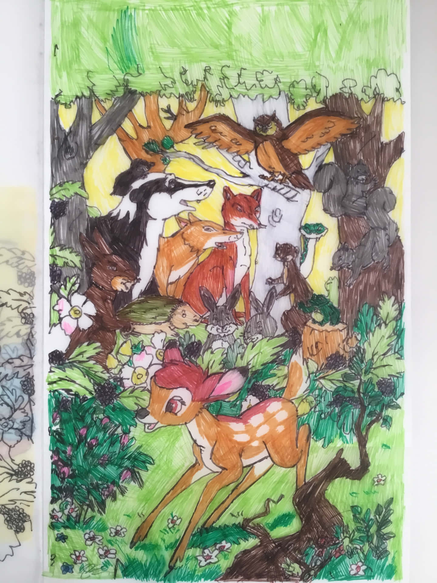 An Artistic Representation From The Book ‘the Animals Of Farthing Wood’.