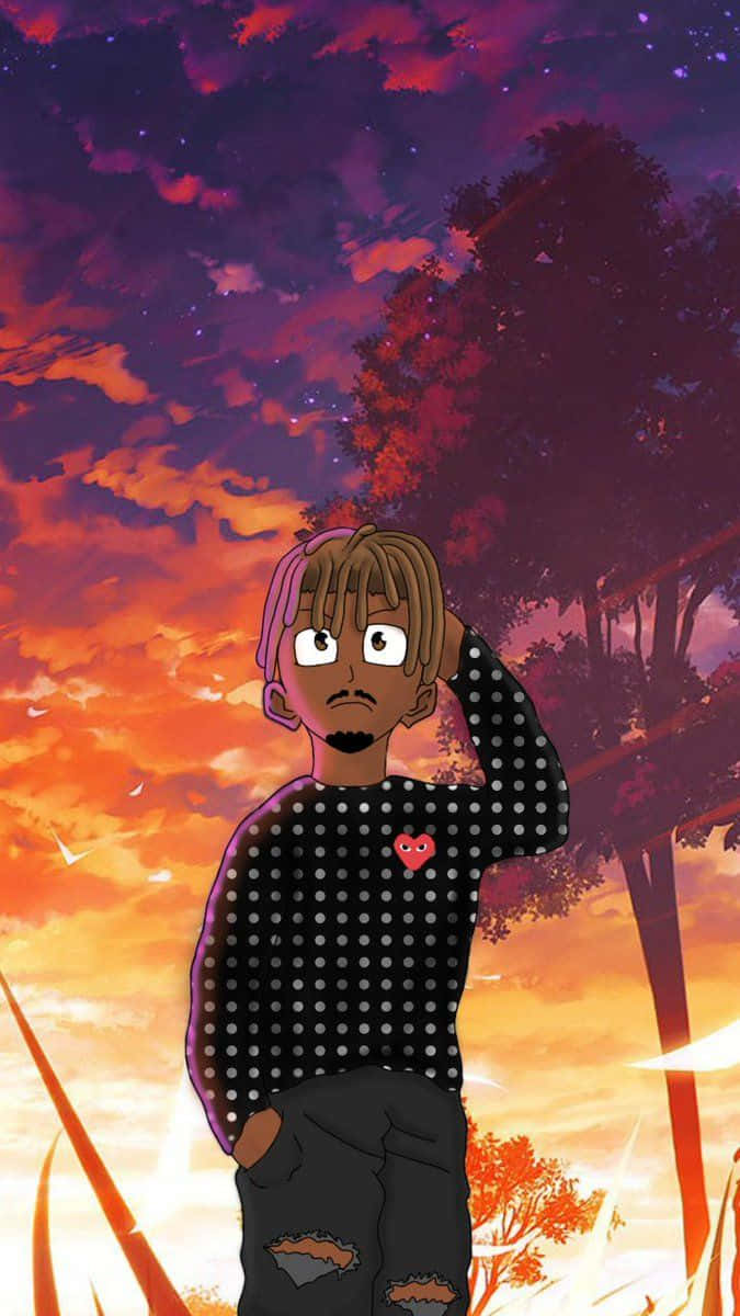 An Artistic Tribute To Juice Wrld By Independent Artist Background