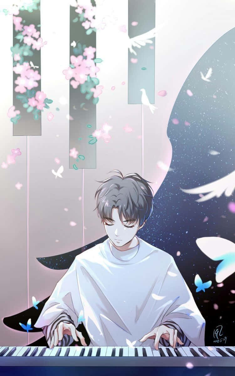 An Asthetically Appealing Anime Guy Background