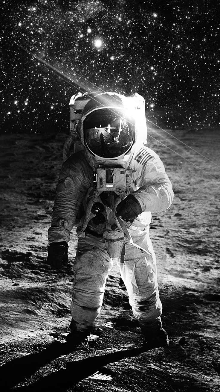 An Astronaut Dreams Of The Expanse Of Space Background