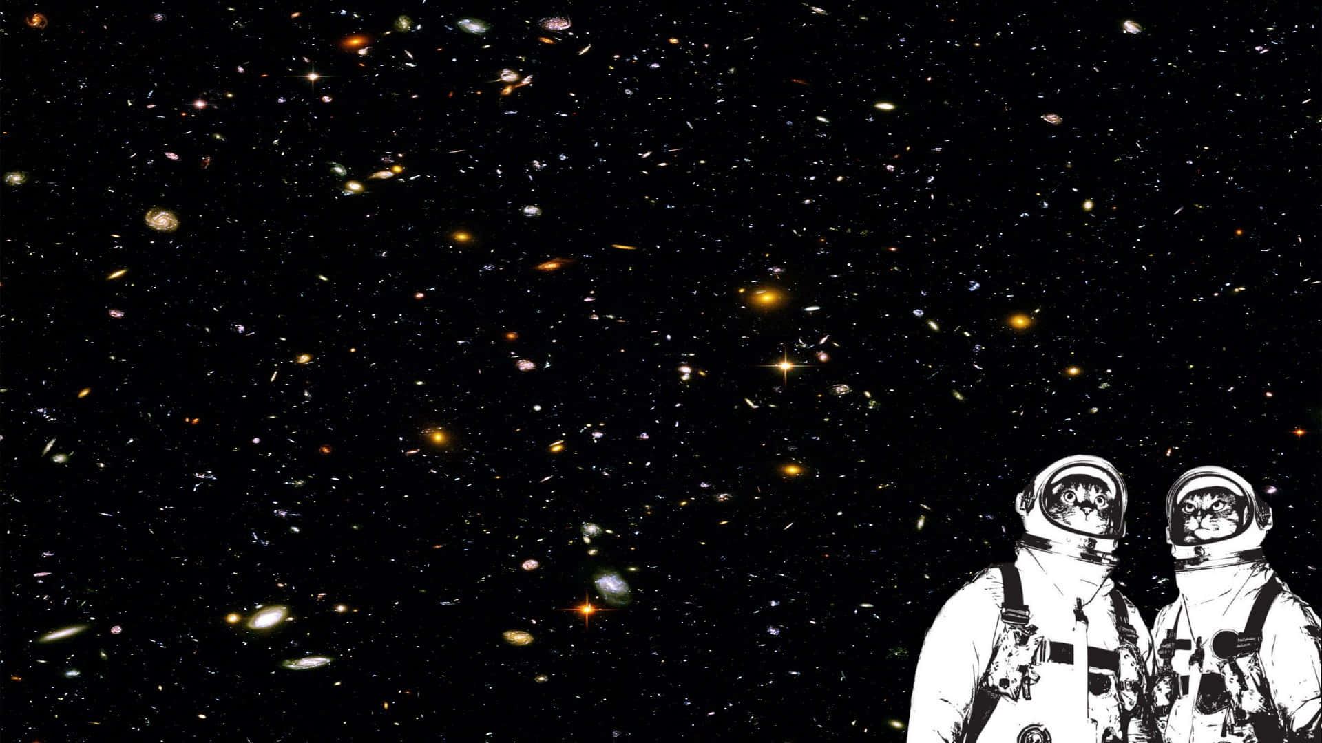 An Astronaut Explores The Vastness Of Outer Space Background