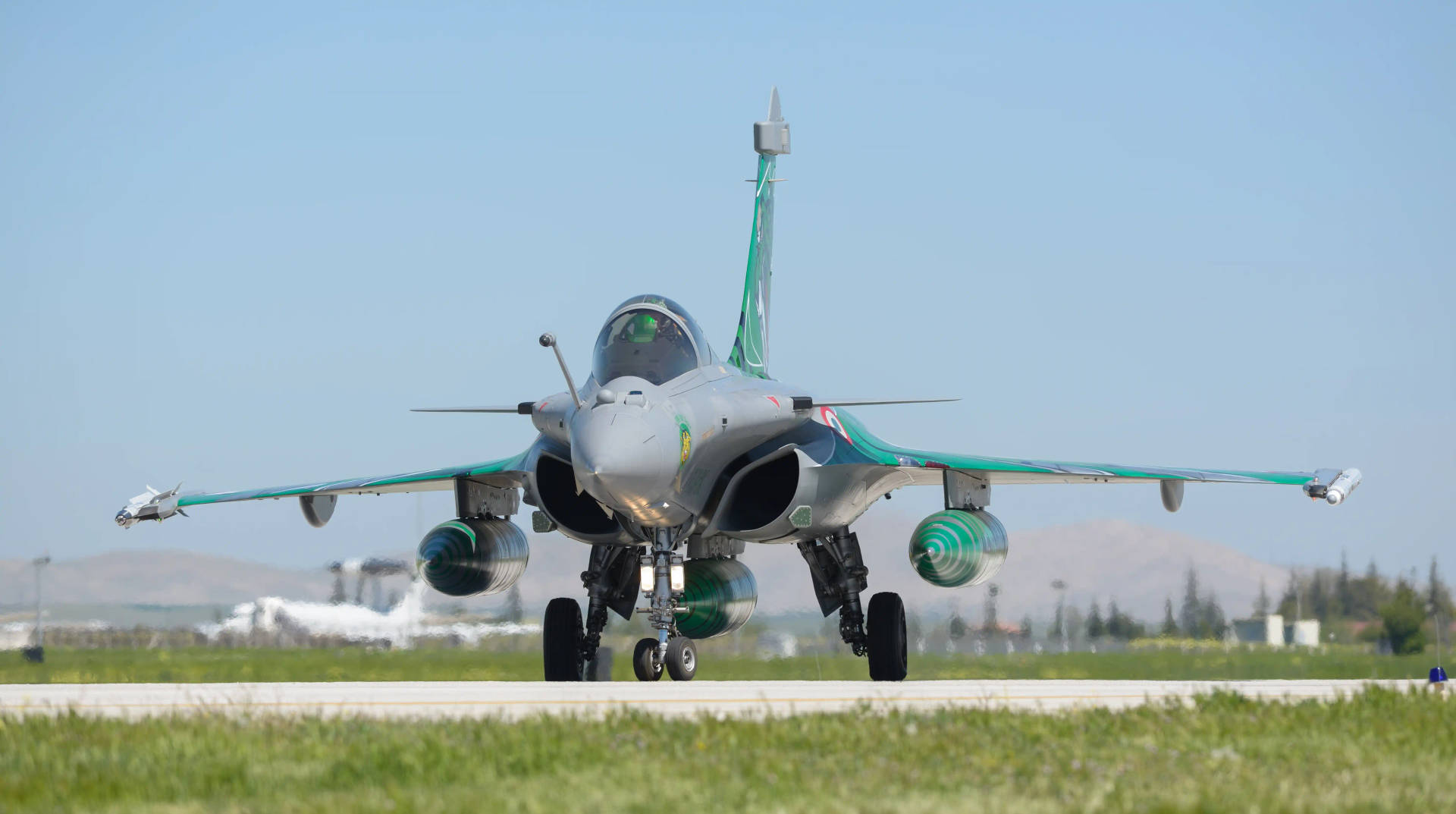 An Awe-inspiring Dassault Rafale Fighter Jet In Mid-air