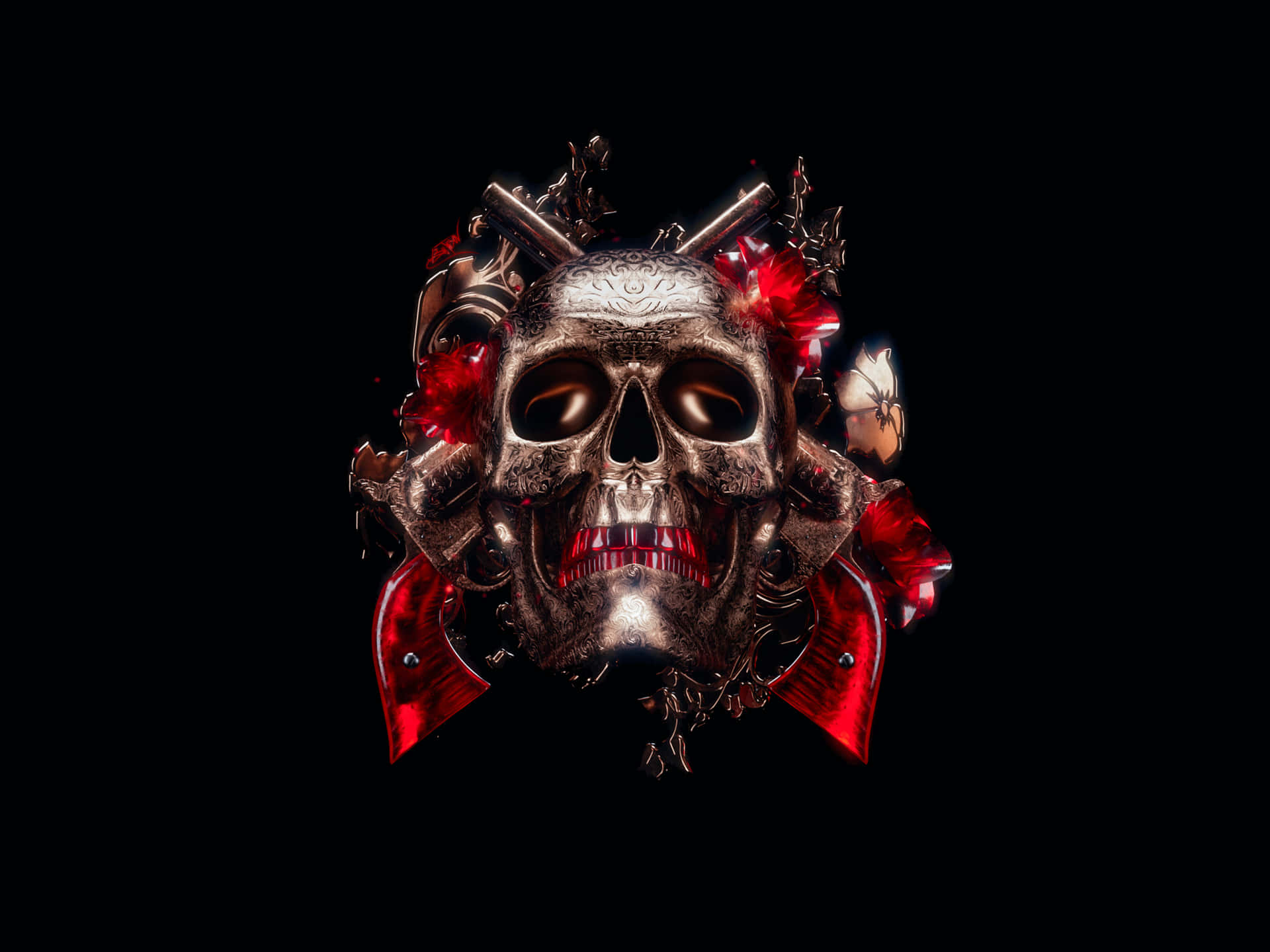 An Awesome Skull For Those Who Dare To Be Unique Background