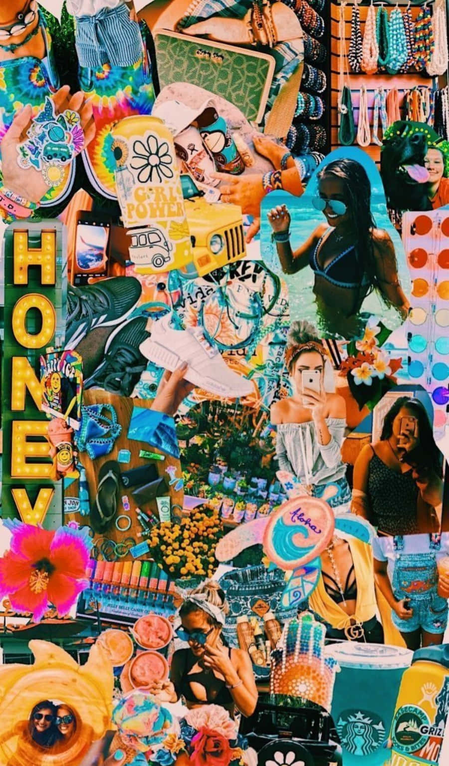 An Eclectic Mix Of Colors And Shapes Background