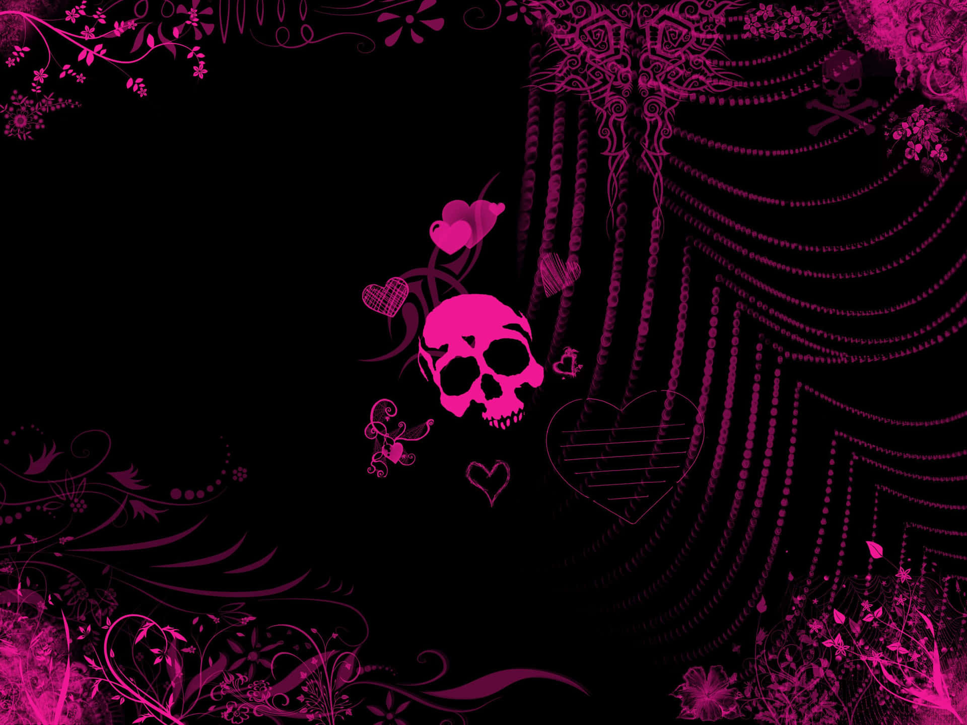 An Eerie Purple Gothic Scene Background