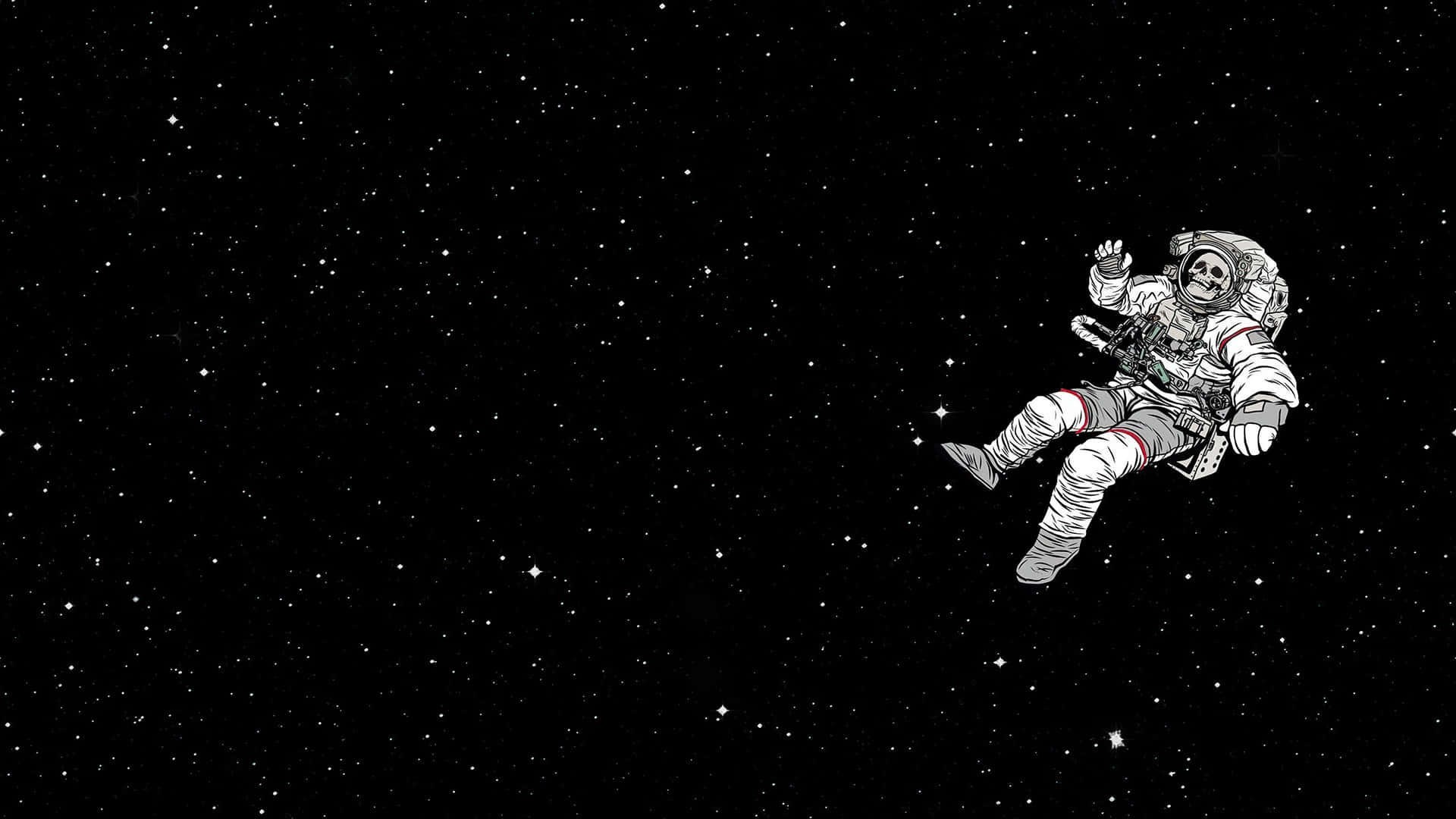 An Eerie View Of The Dark Mysterious Universe Background