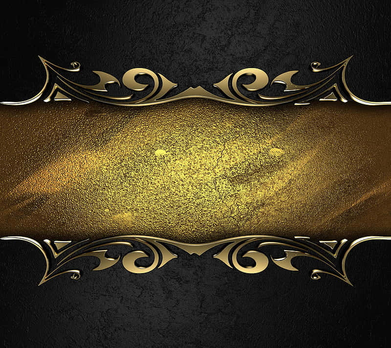 An Elegant Combination Of Black And Gold Background