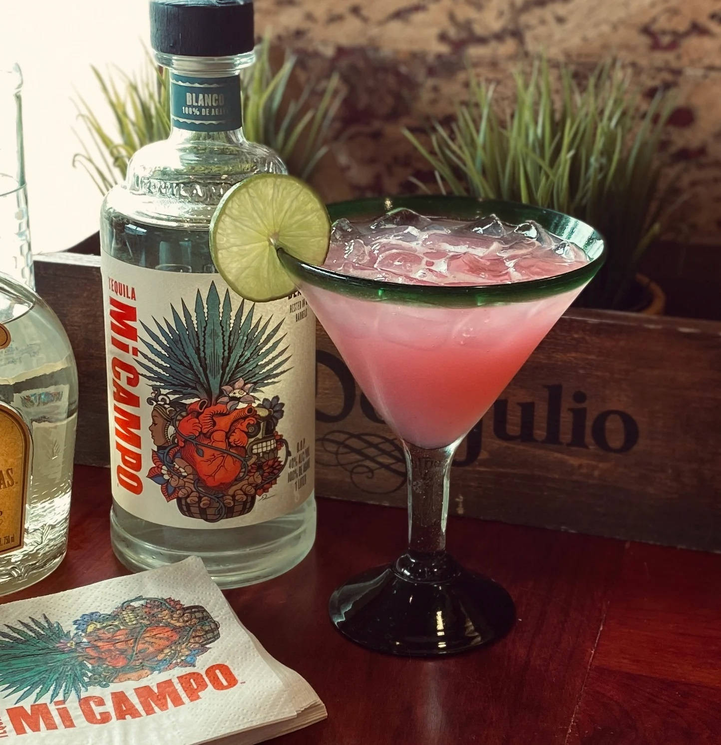 An Elegant Evening With Mi Campo Tequila Cocktail Background