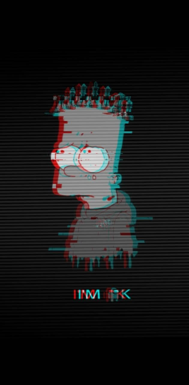 An Emotional Display - Bart Simpson Feeling Blue Background