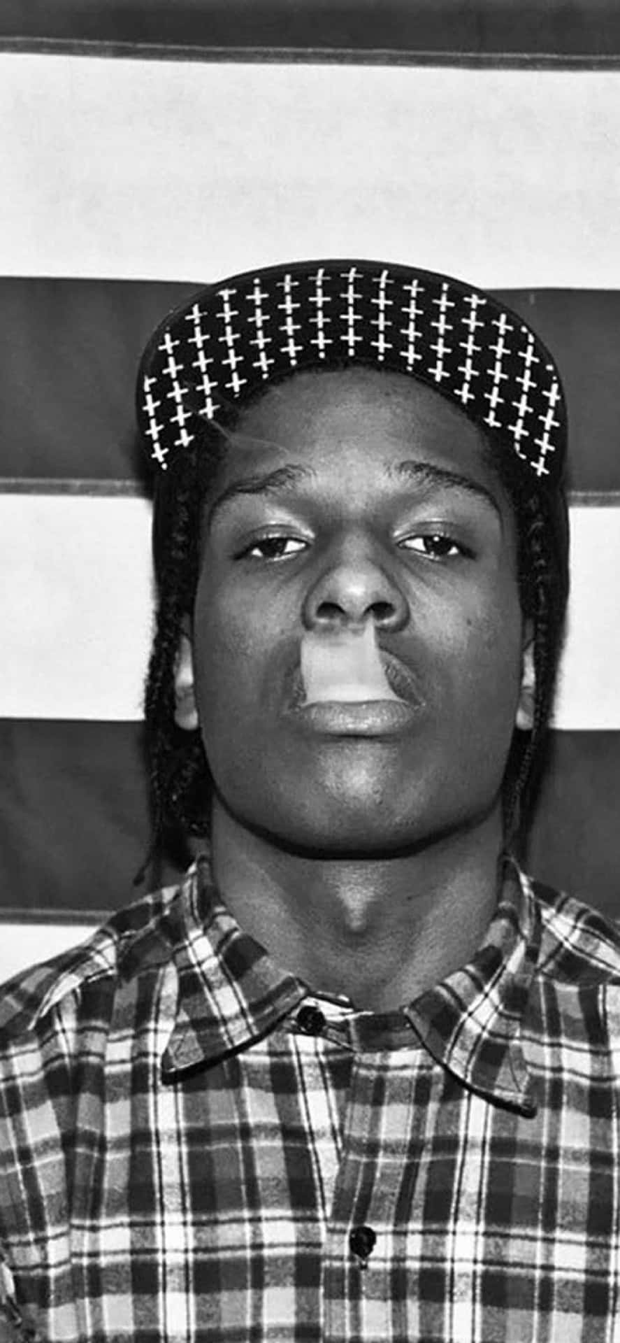 An Empowering Pose By A Young And Talented Rapper.