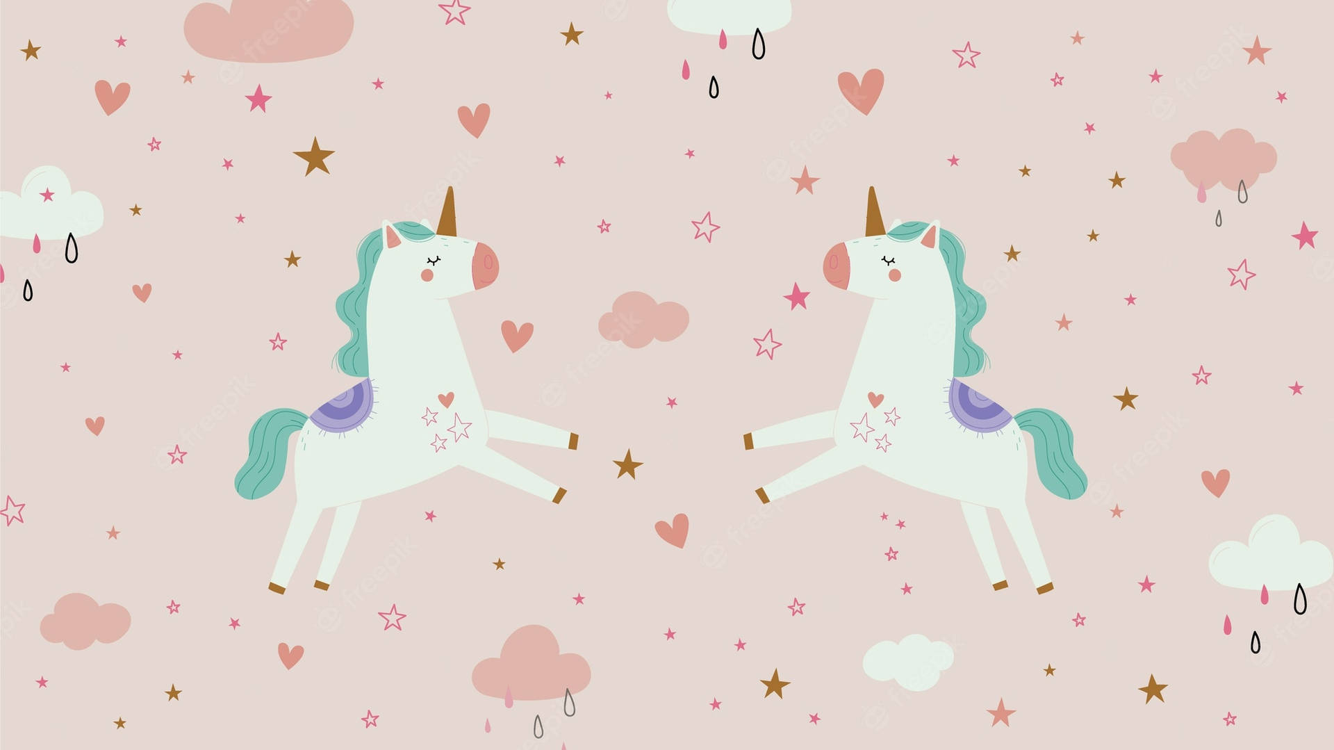 An Enchanted Cool Unicorn Awaits Background