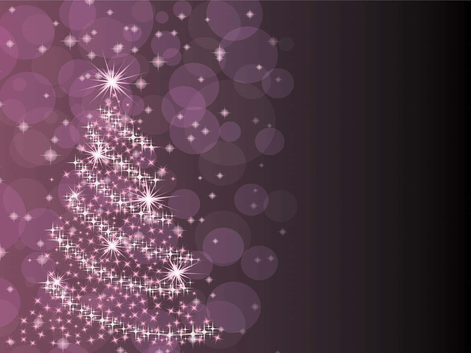 An Enchanting Purple Christmas Background