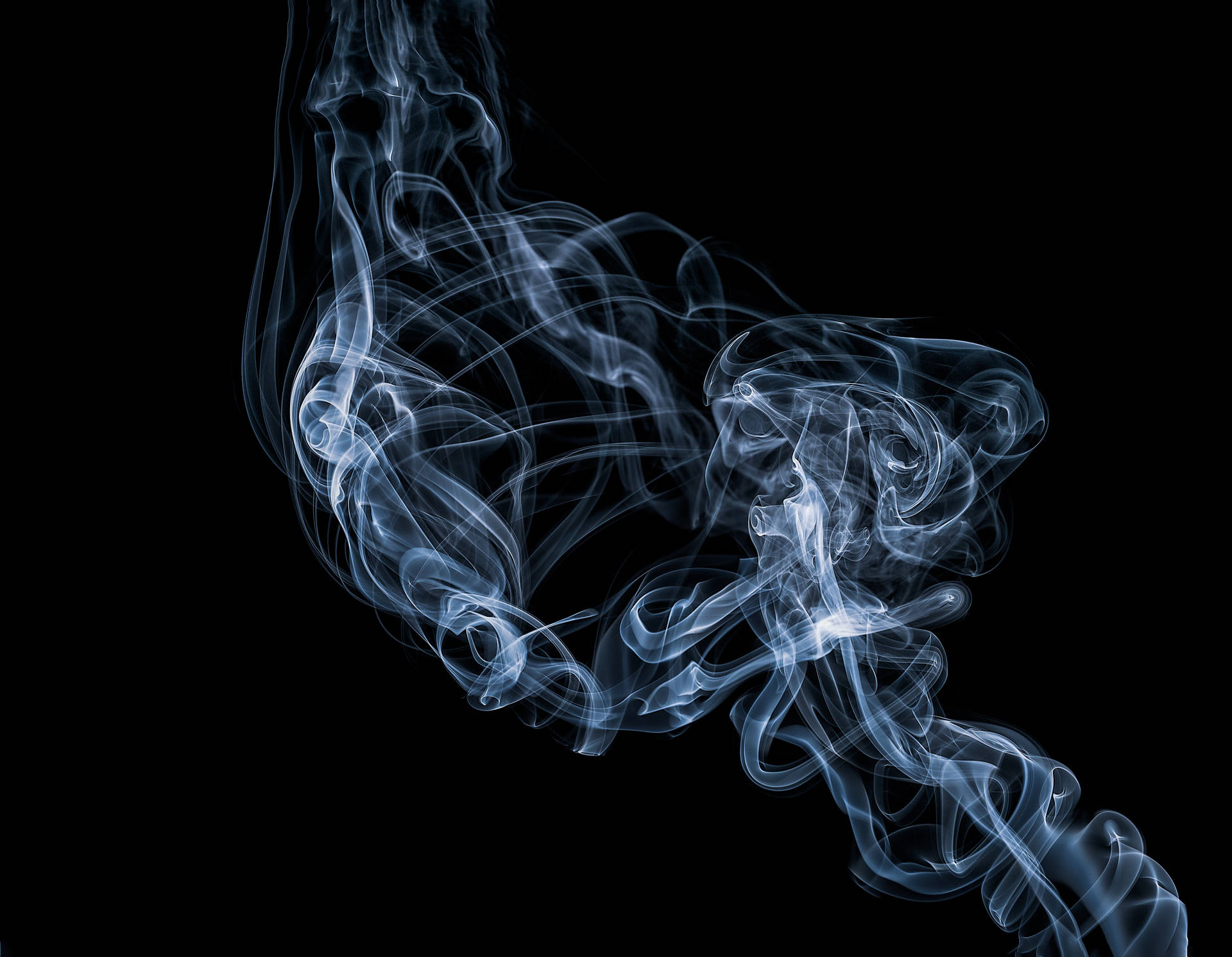 An Endless Spiral Of Ethereal Smoke Background