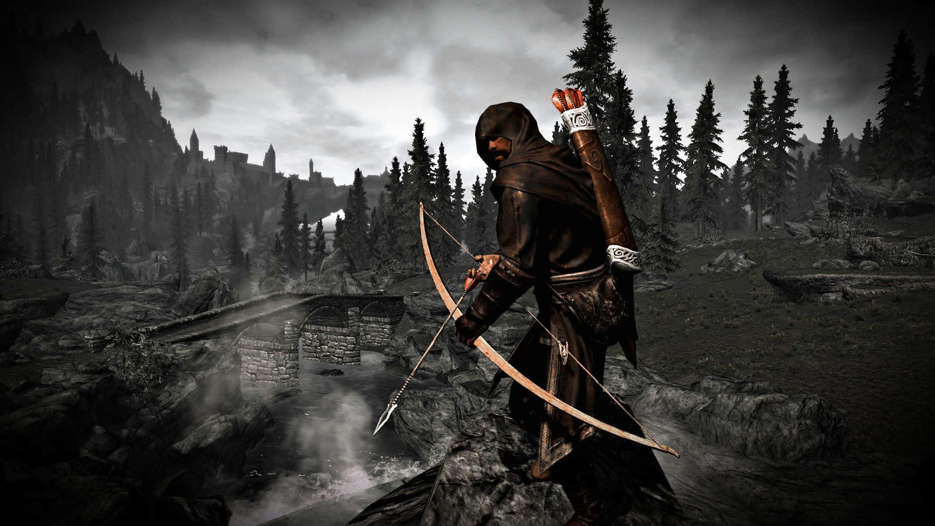 An Epic And Spellbinding View From The World Of Best Skyrim Background