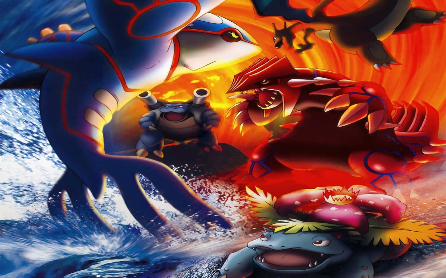 An Epic Charizard Roaring Into Battle Background