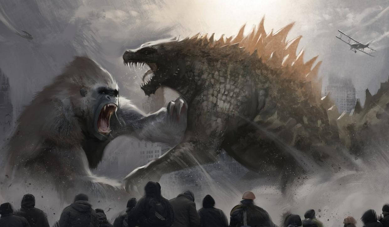 An Epic Clash - Godzilla Vs Kong Background
