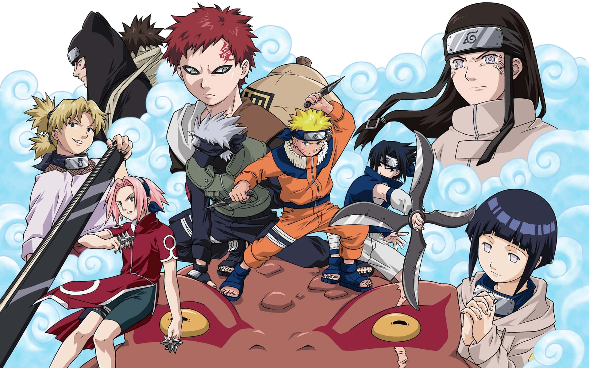 An Epic Gathering Of Naruto Characters Background