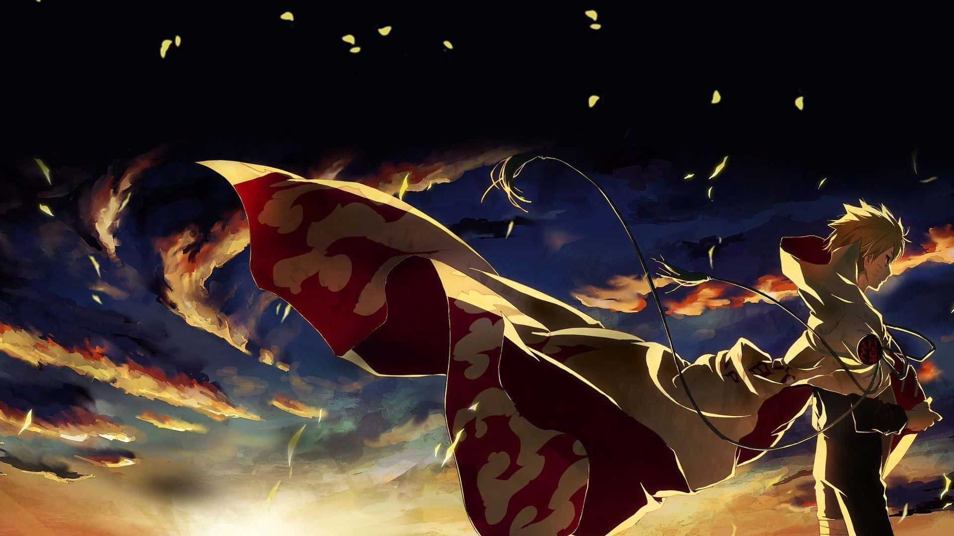 An Epic Naruto Macbook Pro Featuring Everyone's Favorite Ninja Background
