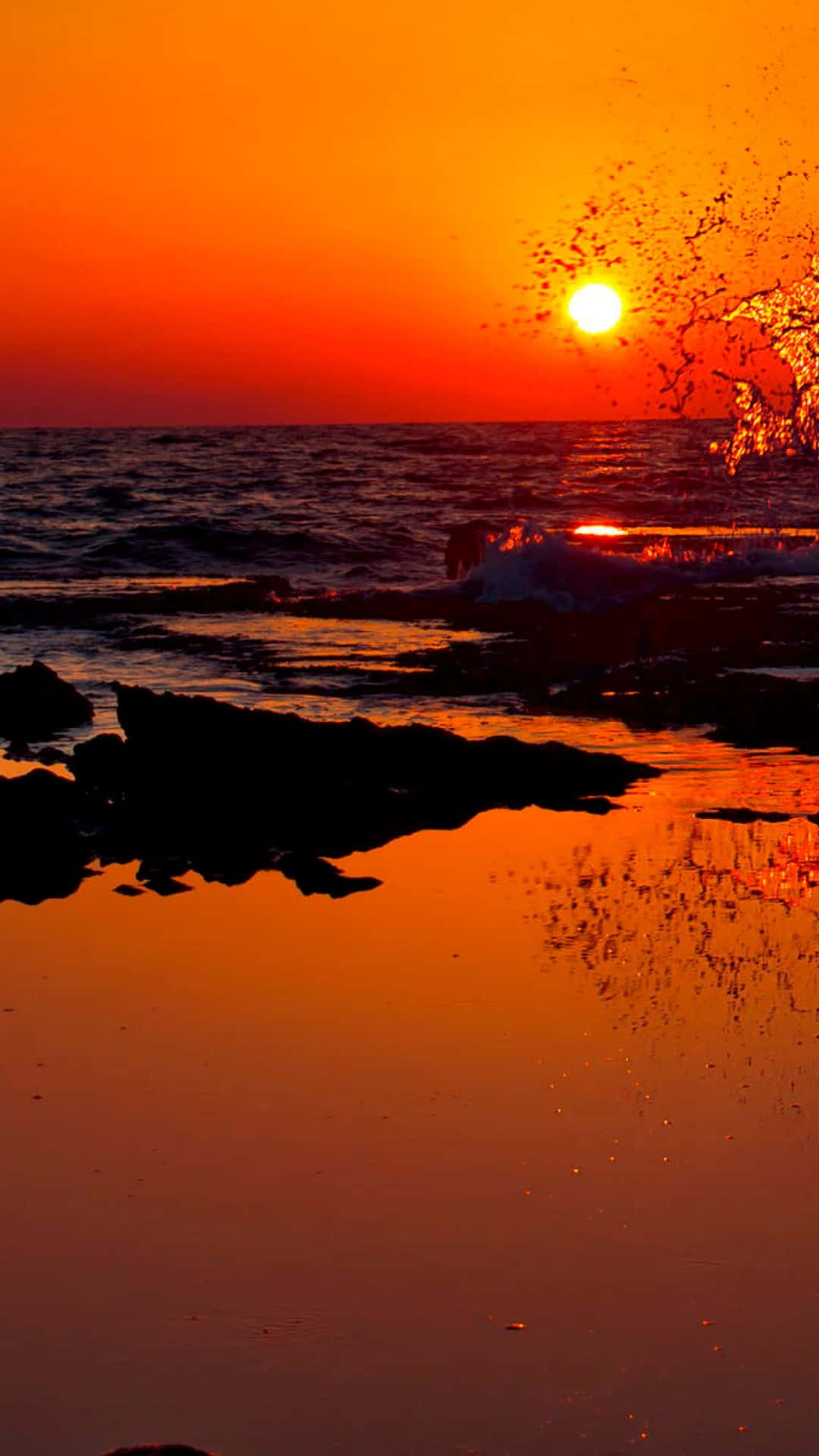 An Epic Sunrise From An Iphone Background