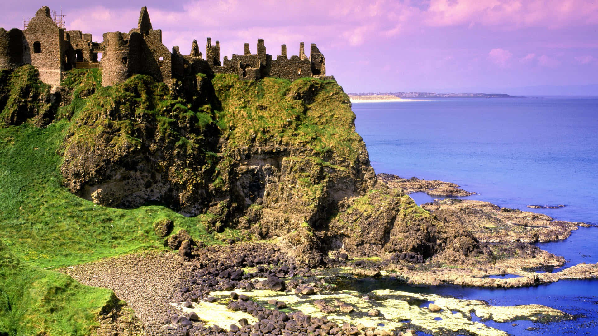 An Epic View Of The Majestic Irish Coastline Background