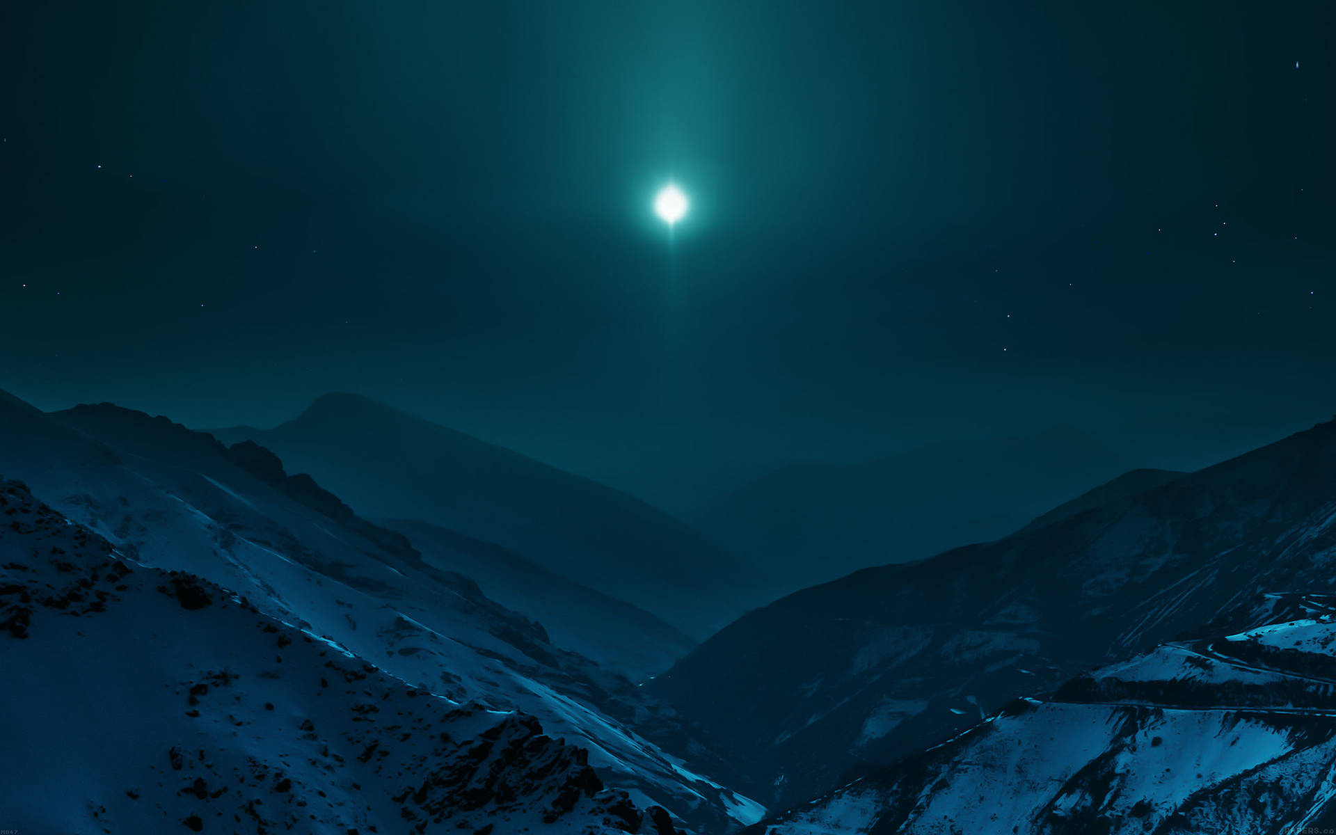 An Evening View Of The Majestic Night Mountain Background