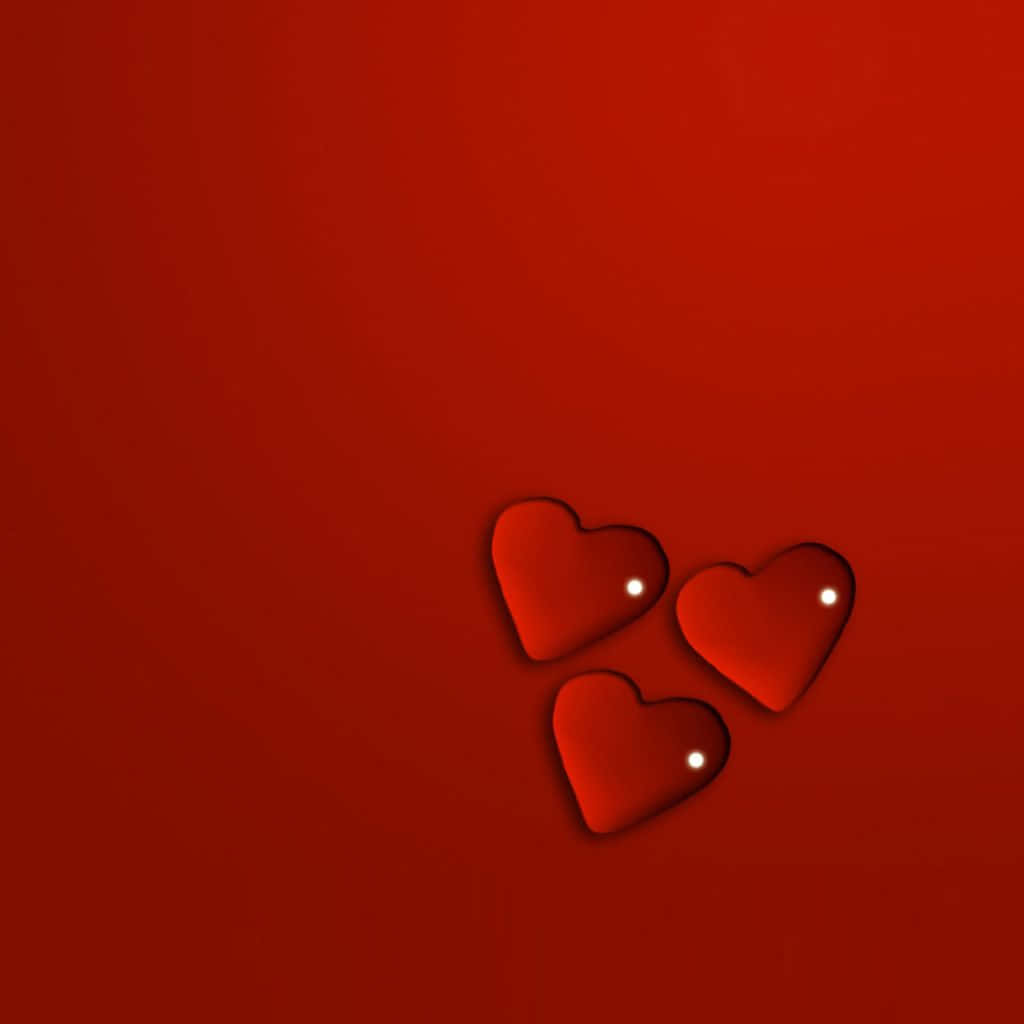 An Exciting And Passionate Red Heart Background