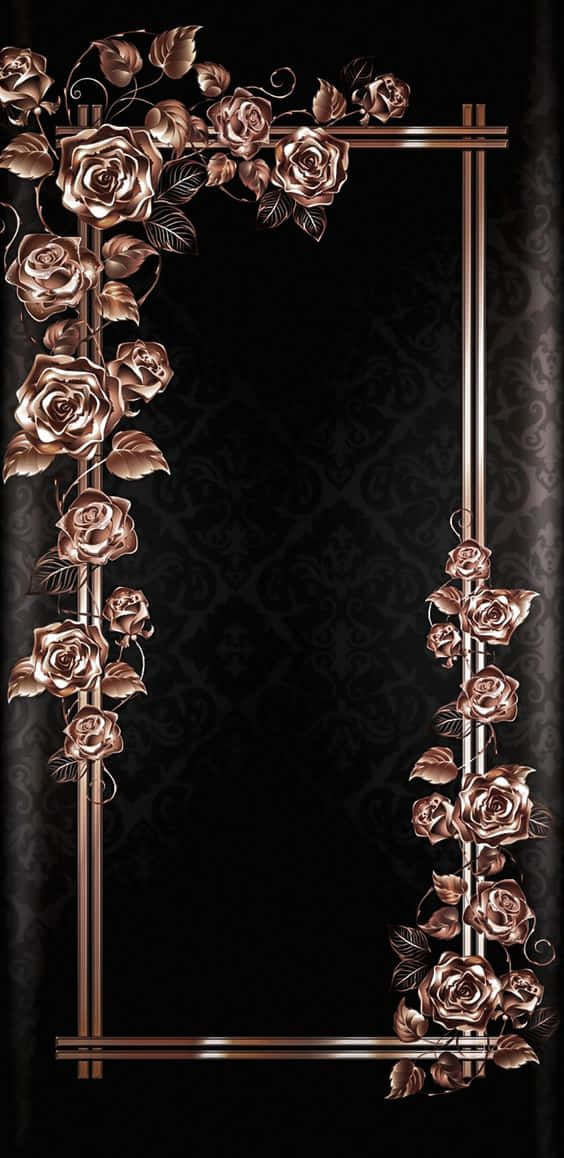 An Exciting Combination Of Rose Gold And Black Creates A Unique And Stylish Look Background