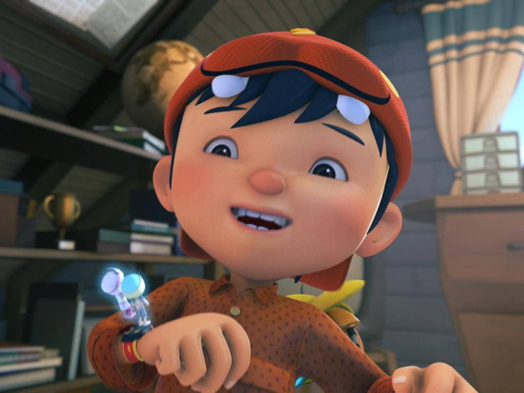 An Exciting Moment From Boboiboy Series Background