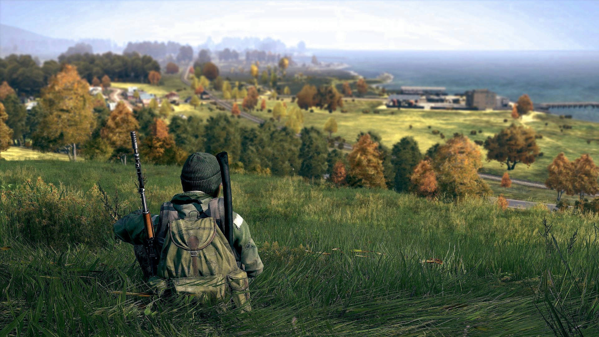 An Expansive View Of The Open Field In Dayz Background
