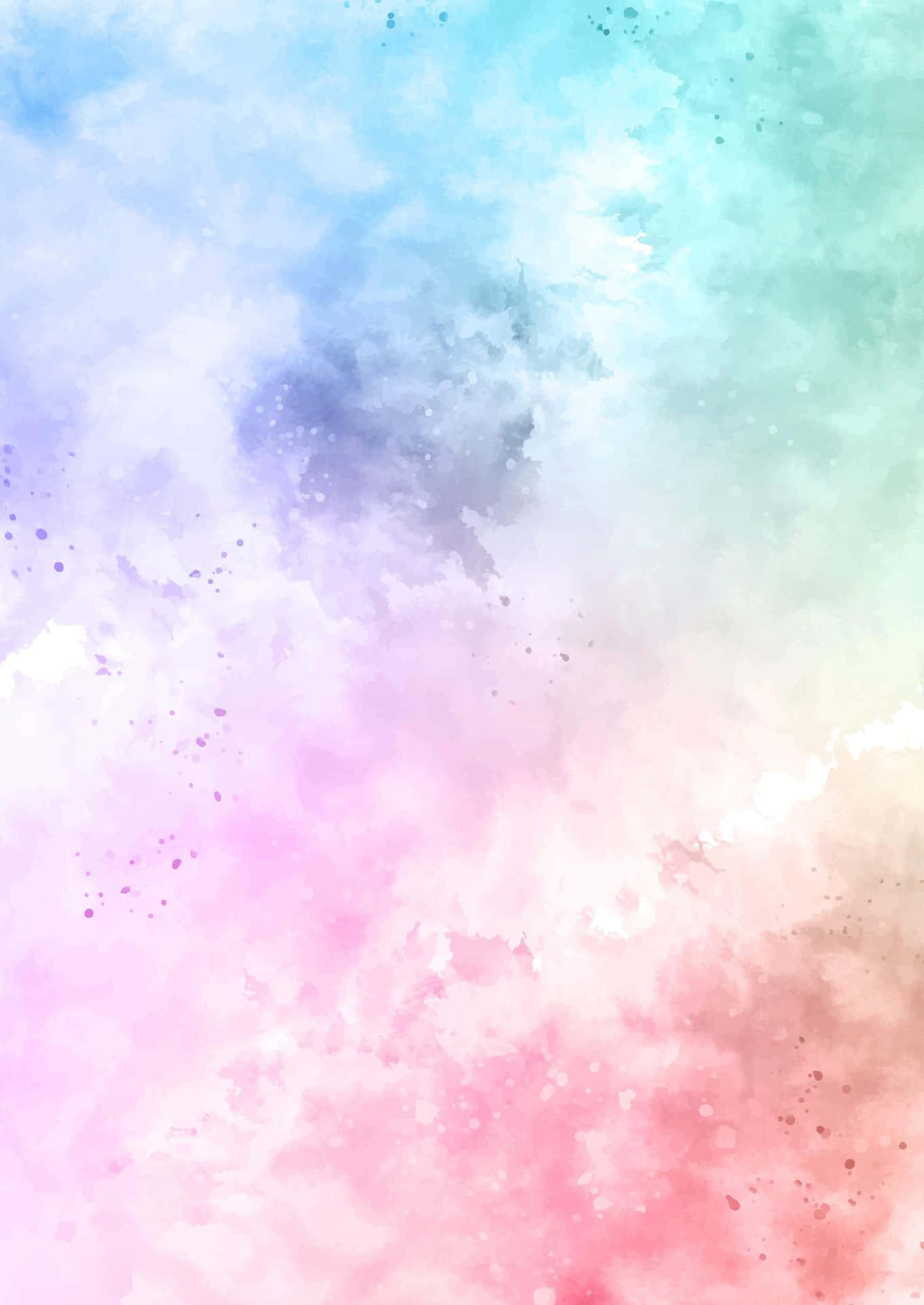 An Explosion Of Bright Colors In This Adorable Pastel Rainbow Background