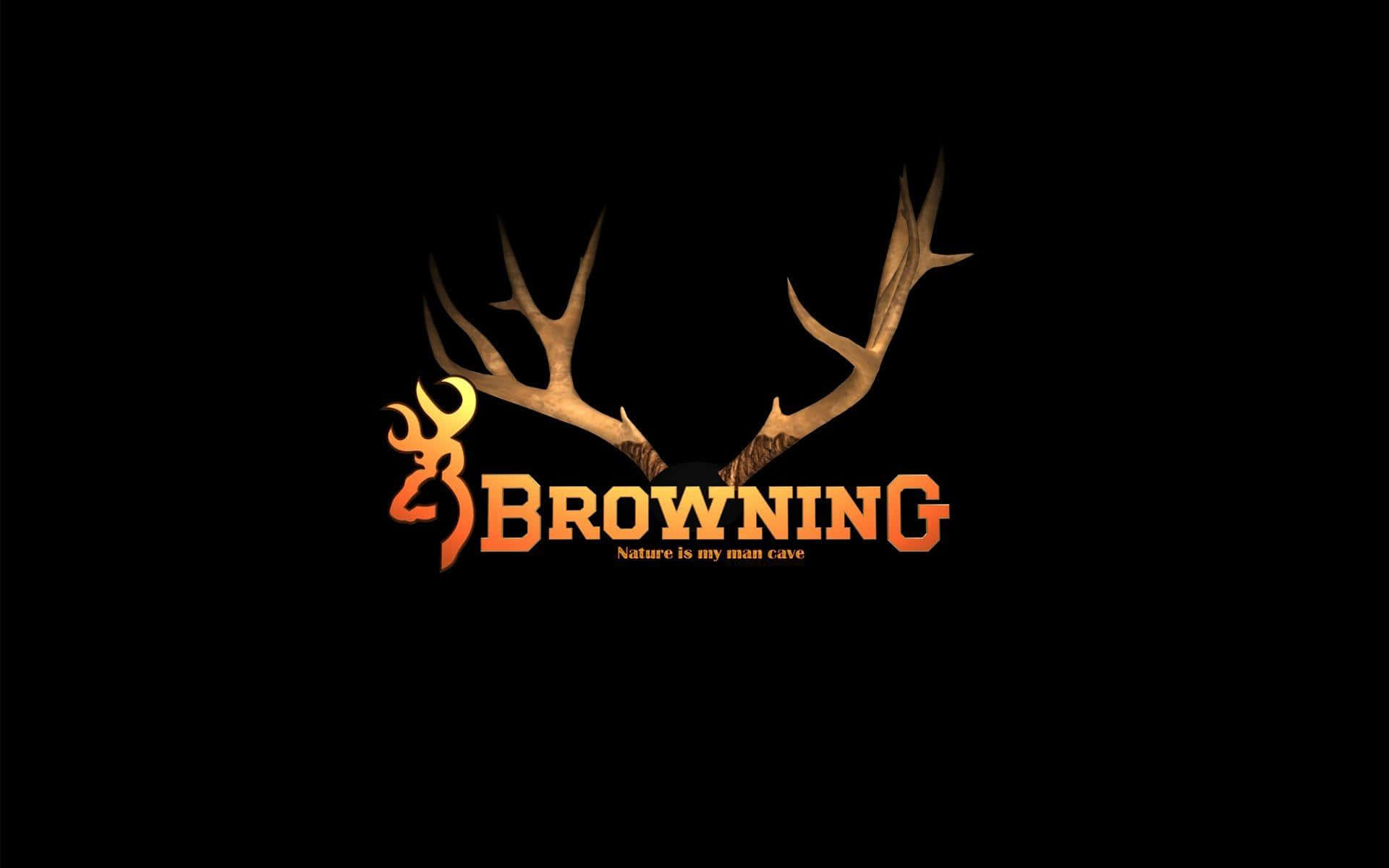 An Hd Desktop Wallpaper Of A Browning Logo Background