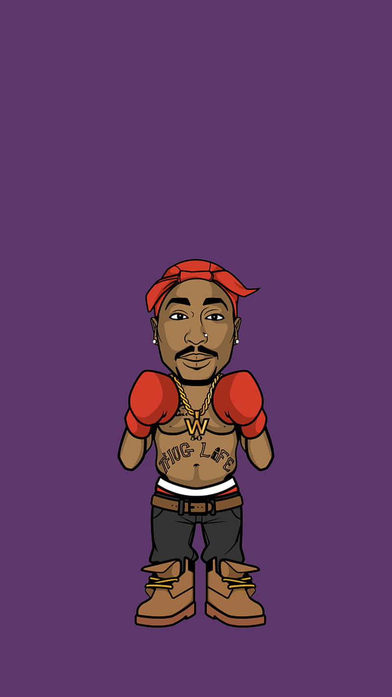 An Iconic Image Of Mobb Deep's Tupac