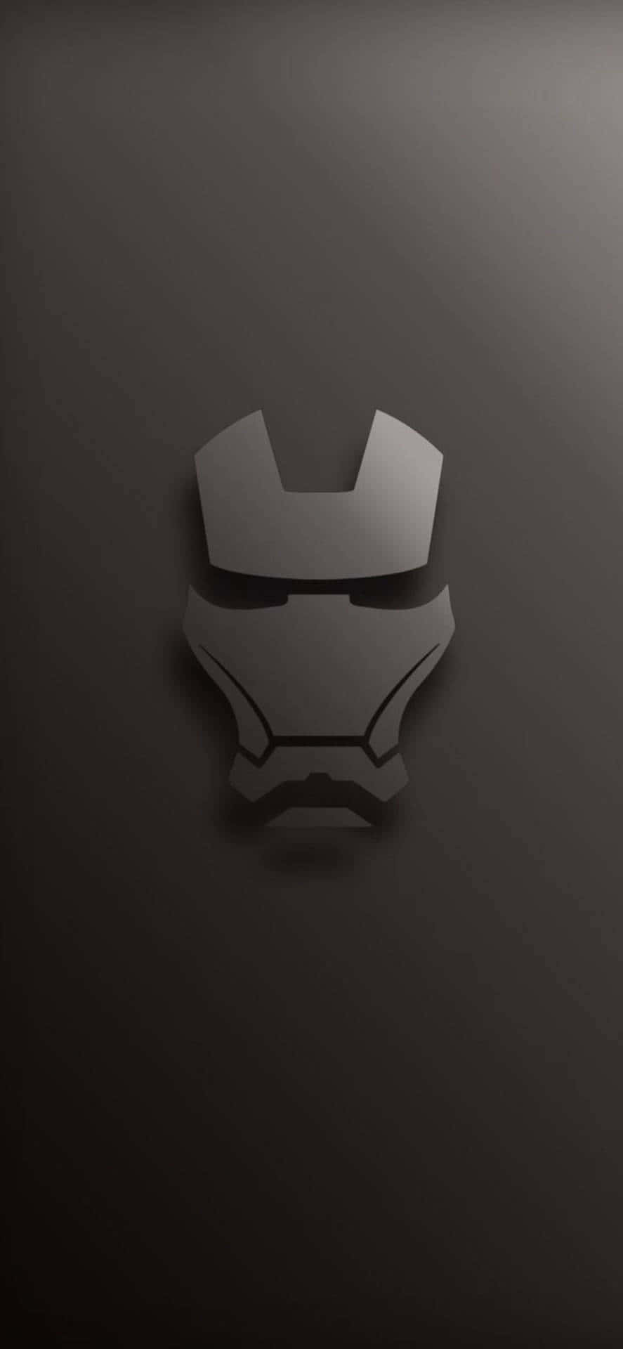 An Iconic Iron Man In Black And White Background