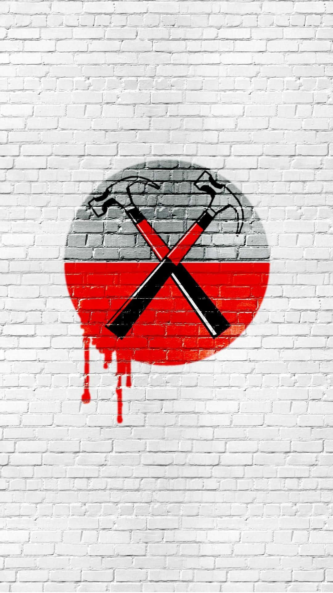 An Iconic Pink Floyd Album Cover Art Inspired By The Wall Background