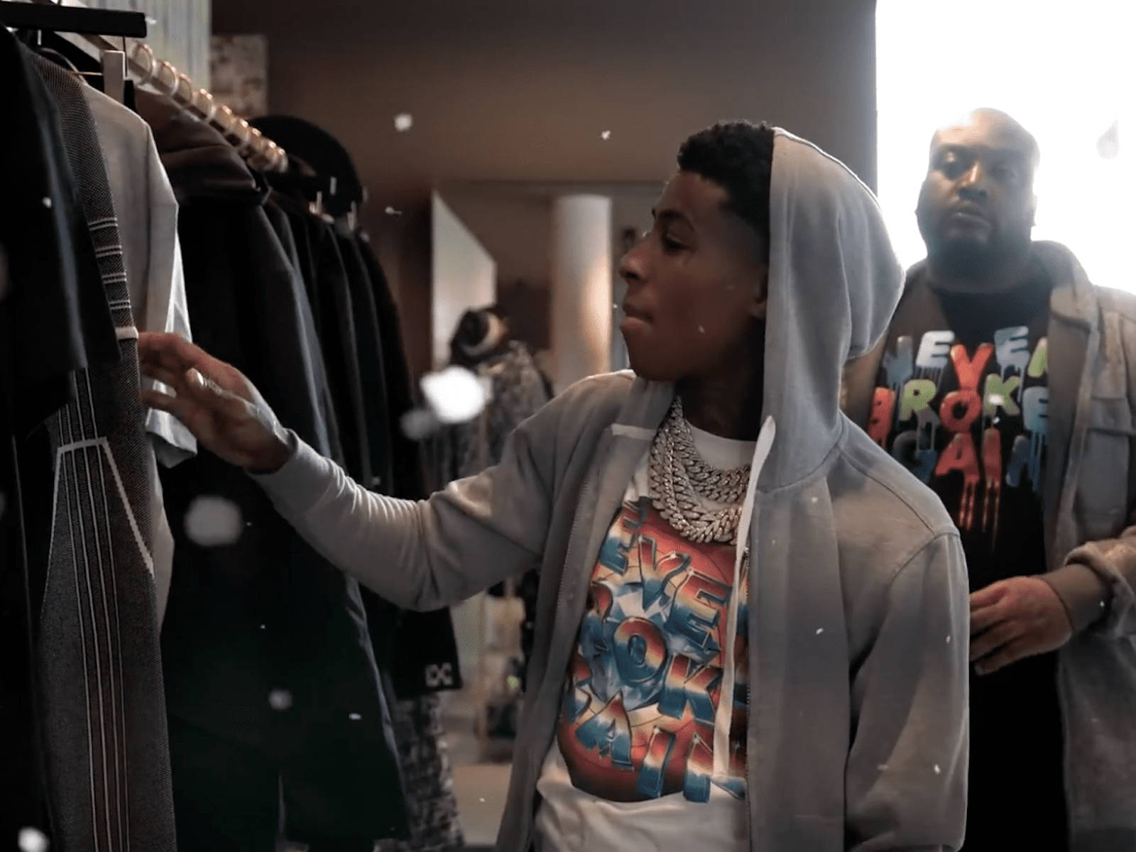 An Iconic Portrait Of The American Rapper Youngboy Never Broke Again Background