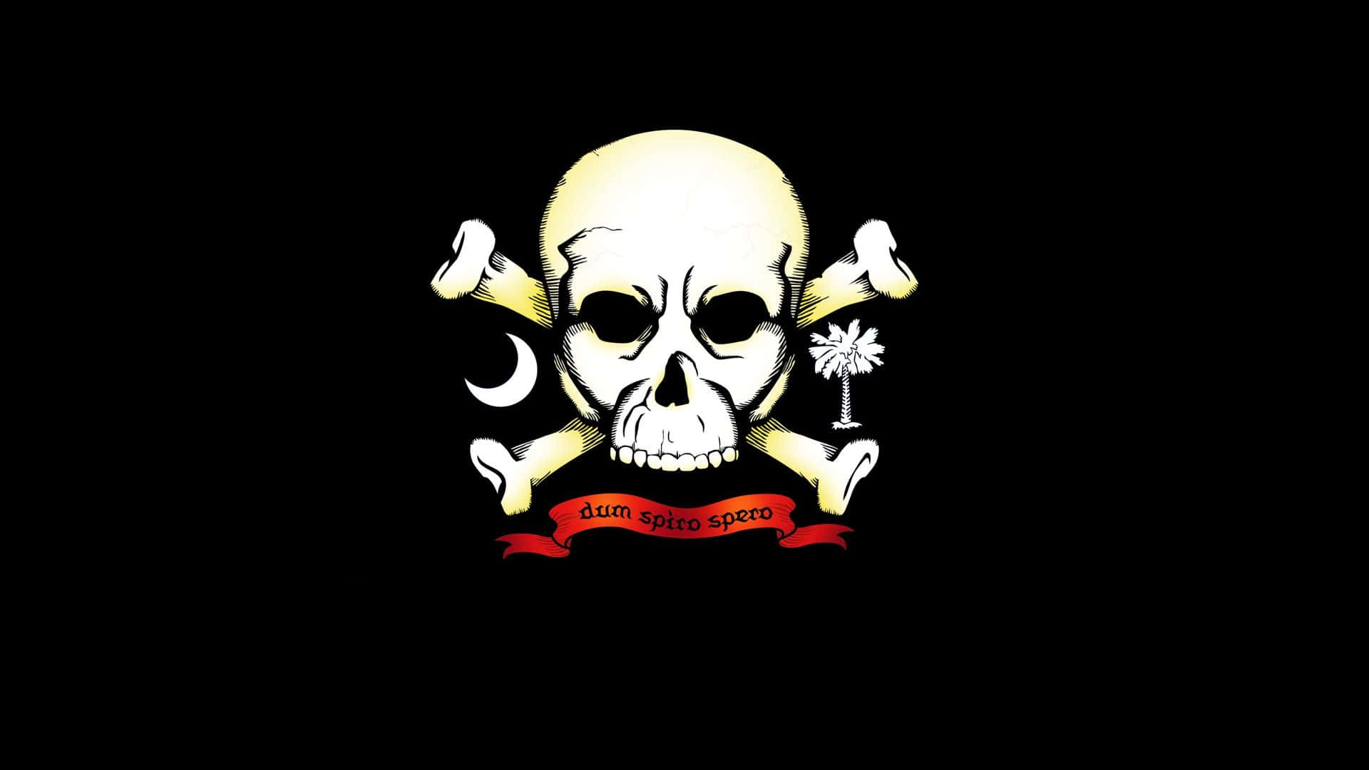 An Iconic Skull And Crossbones Symbol Background
