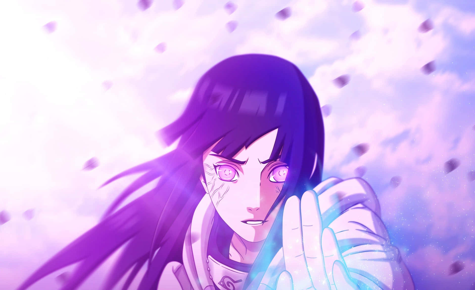 An Illustration Depicting A Computer In An Aesthetically Pleasing Naruto-inspired Design Background