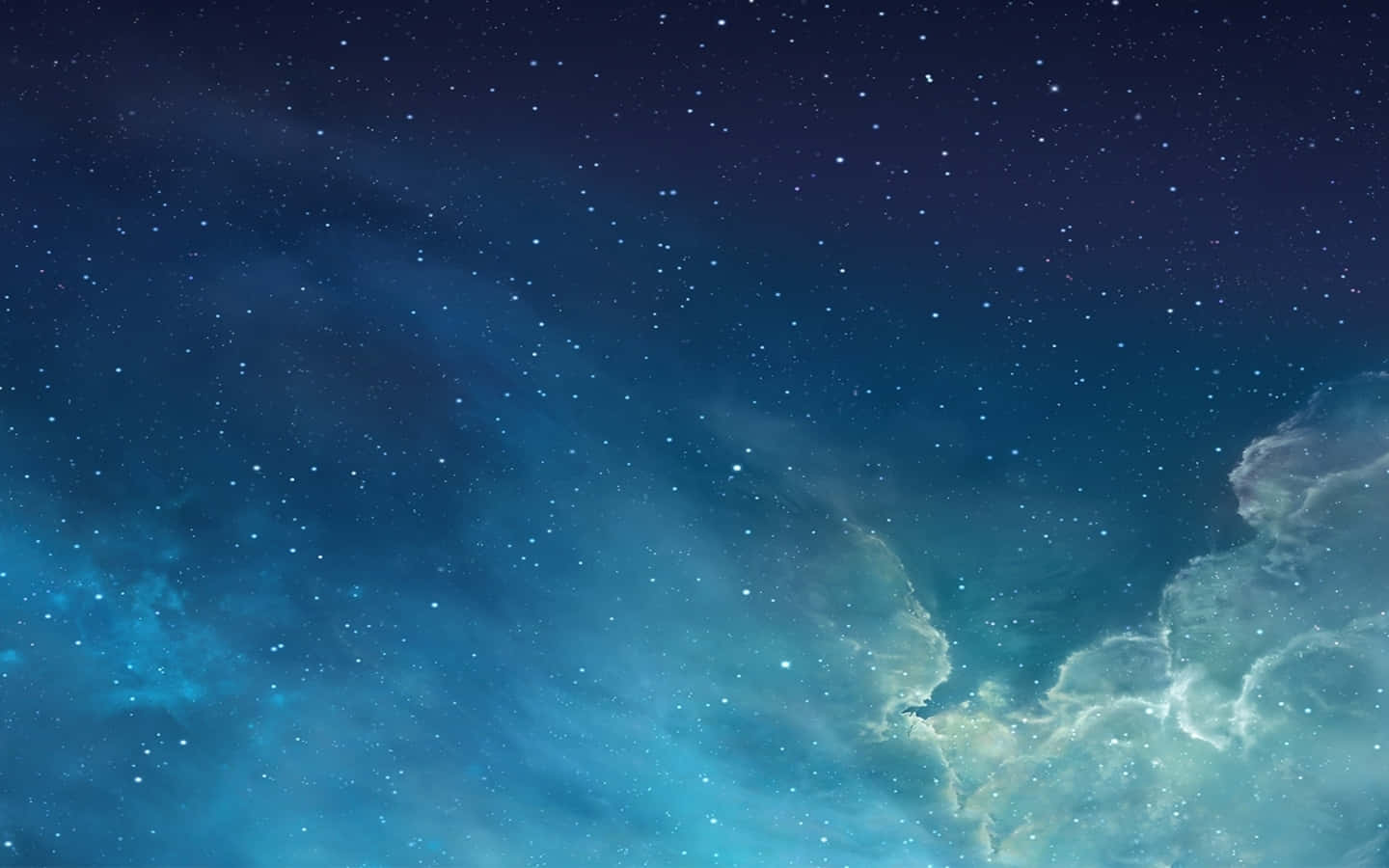 An Image Of An Iphone With A Blue Sky And Stars Background