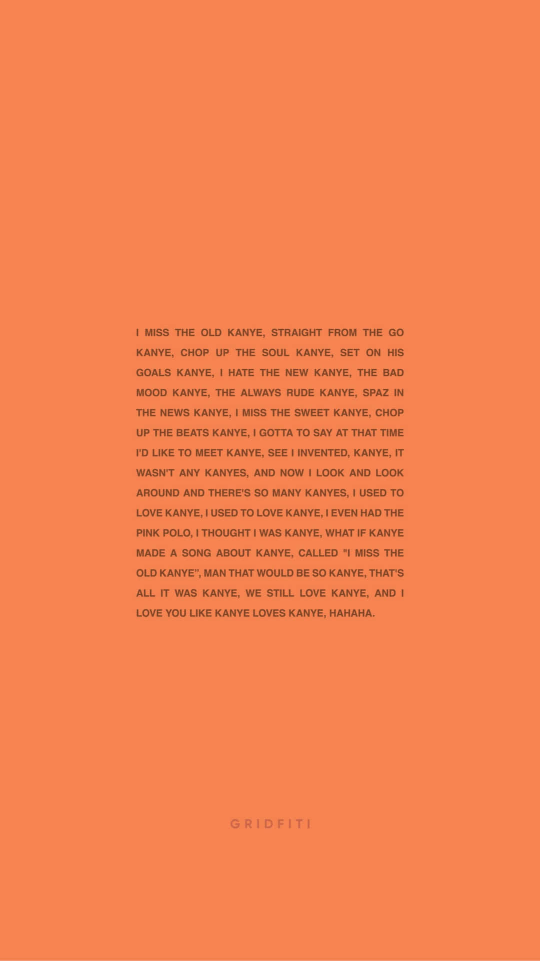 An Image Of The Cover Art For Kanye West's Latest Album: The Life Of Pablo Background
