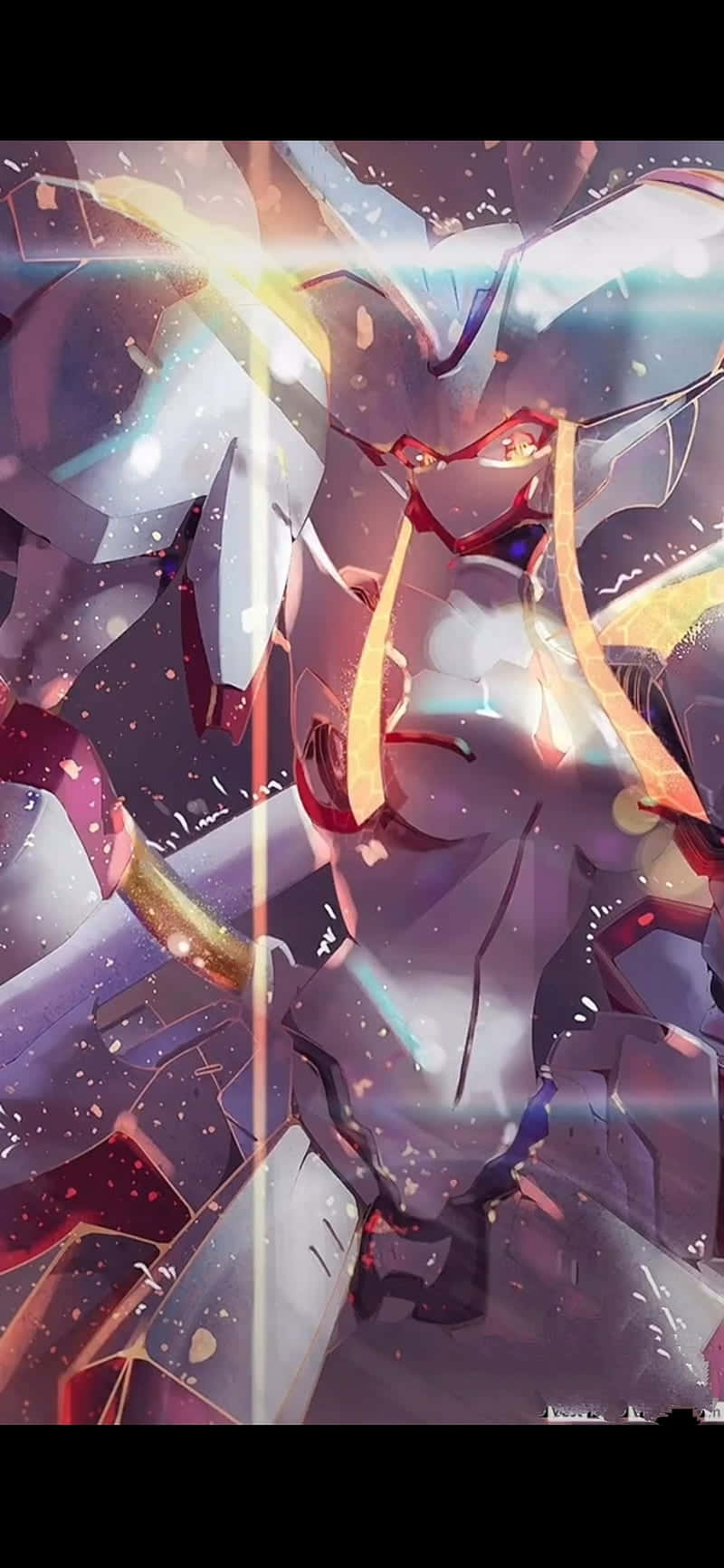 An Image Of The Darling In The Franxx Phone Background