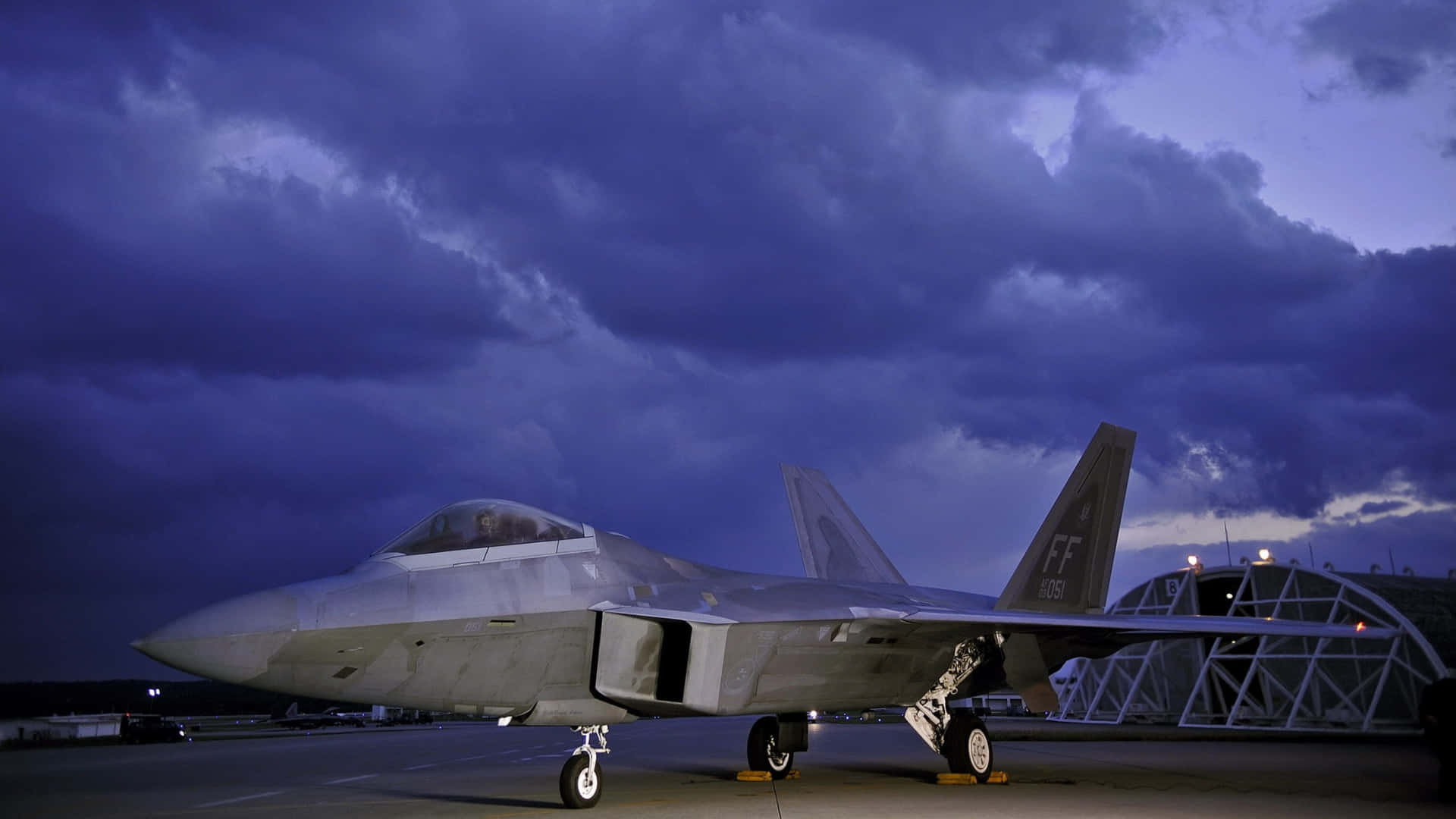 An Incredible F-22 Raptor Fighter Jet Background