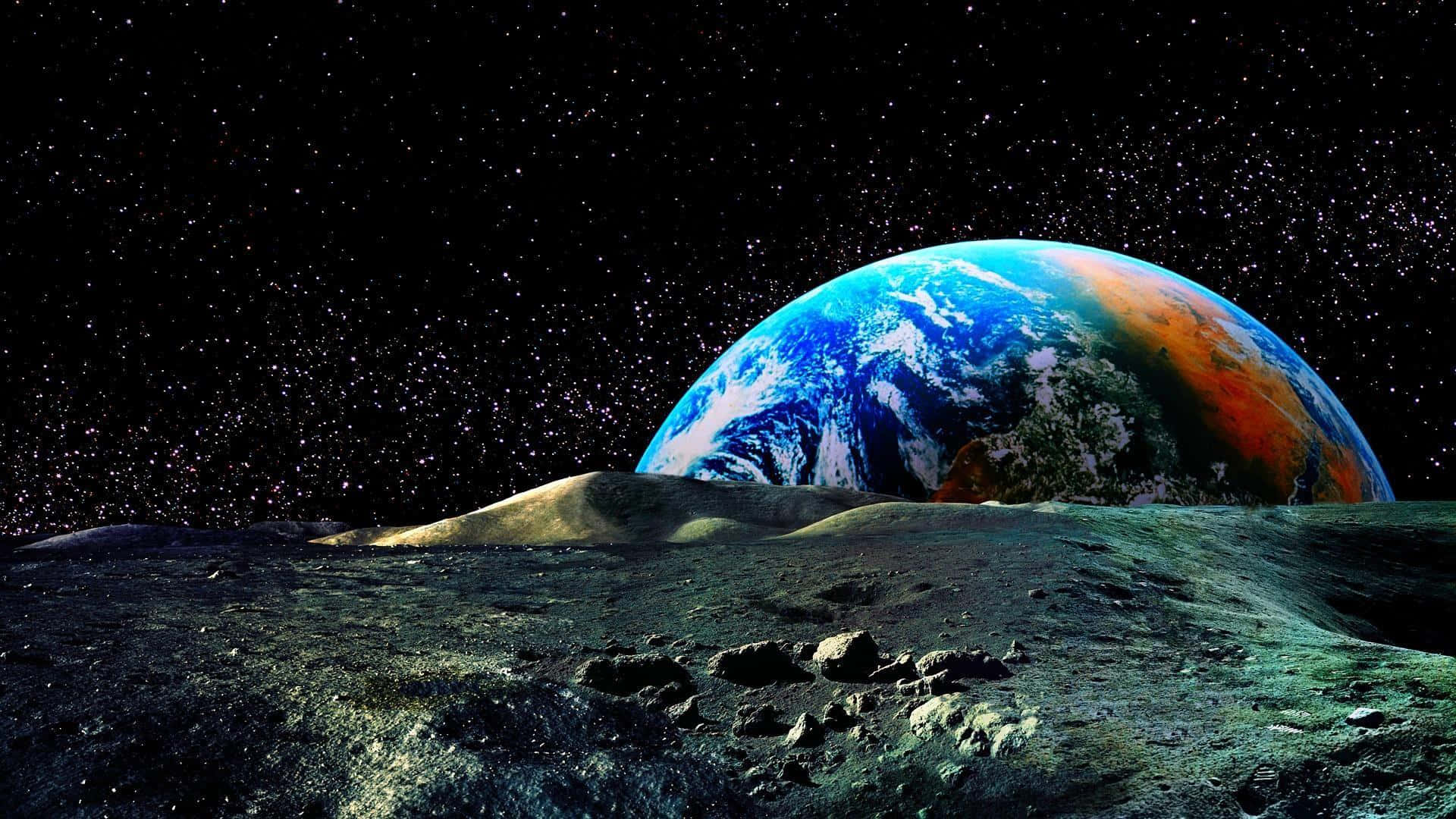 An Incredible View Of Planet Earth Background